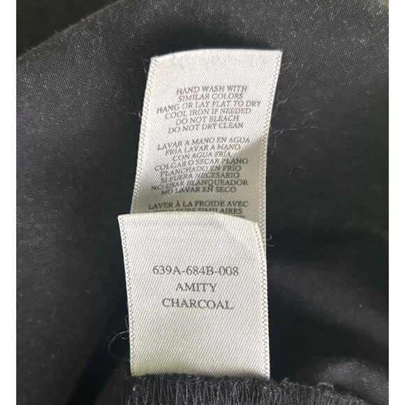 Rails Amity Acid Wash Cotton Puff-Sleeve Blouse Size M - Picture 7 of 9